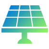 Painéis solares ícone
